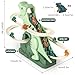 Dinosaur Climbing Stair Slides Toy with Music and Light, Roller Coaster Toys for Toddlers Children, Electric Dinosaur Stair Climber Toys, Electric Race Track Game Fun Track Slide