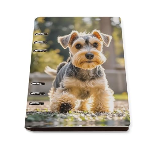 Cuaderno A5 de Yorkie Puppy para diario íntimo y organización de tareas de oficina