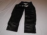 Diamond Plate Buffalo Leather Chaps Black, Black, M