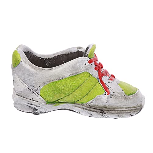 Gatuida Imitation Shoe Garden Pot Creative Ceramic Flower Planter for Home and Outdoor Decoration Unique High-Top Design for Succulents and Cacti