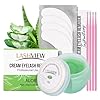 LASHVIEW Lash Glue Remover Cream Gentle Aloe Low Irritation Eyelash Remover Kit for Lash Extensions with Eye Patches & Cotton Swabs(10g)
