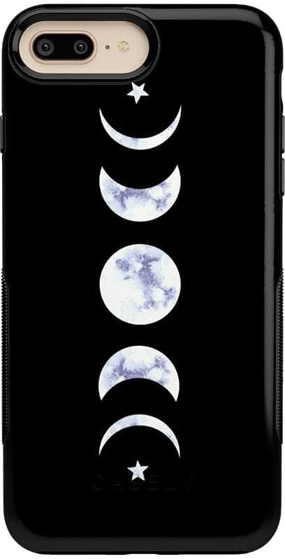 Miniatura 1 de Casely Funda compatible con iPhone 678 Plus  It's Just a Phase  Funda con diseño de luna de mármol