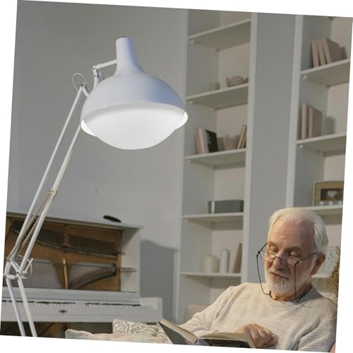 Pantalla de lámpara E27 PRETYZOOM cubierta semicircular de plástico para lámparas de mesa 6