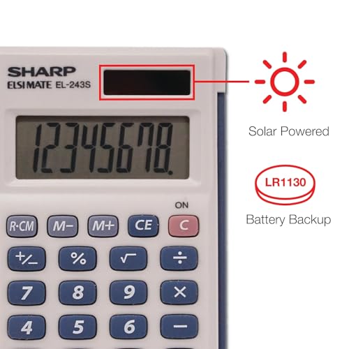 Calculadora Sharp pequeña con tapa dura para evitar golpes en la mochila escolar 4