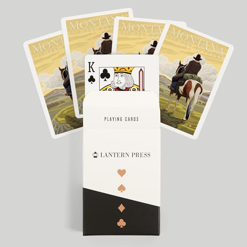 Lantern Press Montana Naipes Póker 52 Cartas Adultos miniatura 6