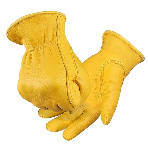 [OZERO] バイク グローブ 【職人技の鹿革素材 レザー素材】 革手袋 防水...