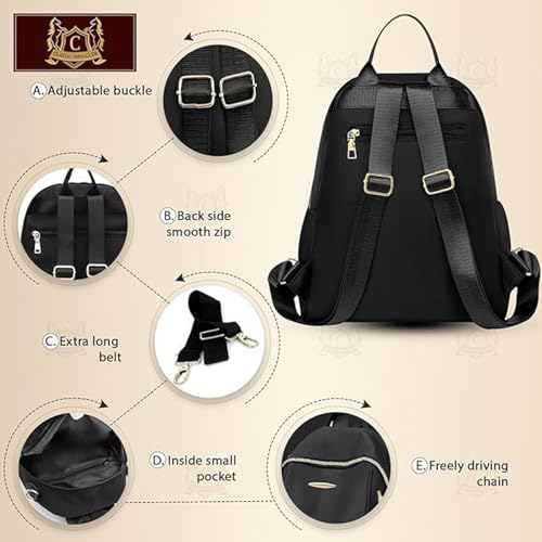 Image of Backpack Bags for Women /Girls Stylish Shoulder Sling Handbag Purse Office Travel College Daily-Use Convertible 13 Inch Laptop Backpacks Corporate - Pack of 1