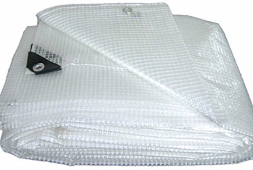  Telo telone occhiellato PVC retinato bianco copertura esterno protezione esterno mt 5x6