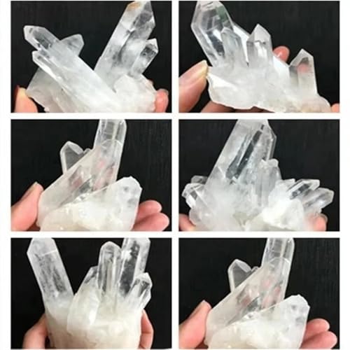 1pc 30-50g Crystal Large Clear Rock Quartz Cluster Raw Gemstone for Home Decor and Balancing Gemstone Stone
