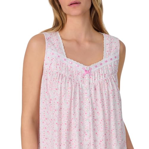 Eileen West Sleepwear & Loungewear for Women - Jersey Knit Collection - 100% Cotton Sleeveless Lightweight Short Nightgown4