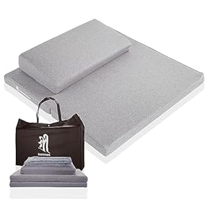 ZenBless Zafu and Zabuton Meditation Cushion Set,Yoga Meditation Floor Pillow,Large Square Meditation Mat and Pillow Set for Sitting on Floor(23.6″)