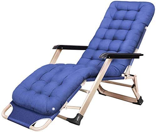 Silla de jardín de gravedad cero reclinable y acolchada para adultos