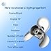 FYMP OEM Upgrade 11/12/13/14/15p Stainless Steel Outboard Boat Propeller for Yamaha Engines 40-60HP,13 Tooth,RH (11 5/8 x 11-G)
