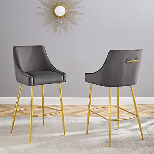Modway Eei-6037-Gry Discern Bar Stools - Set Of 2, Gray #TOP2