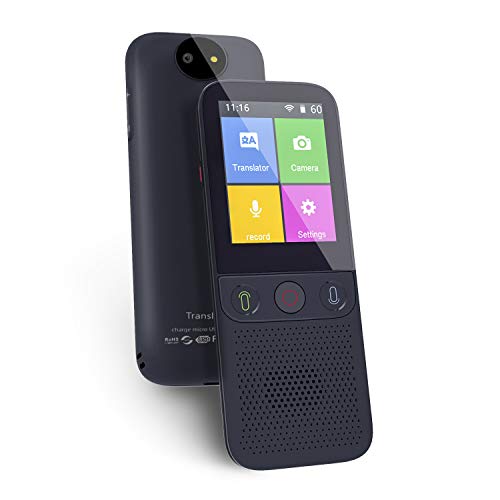 Instant Voice Language Translator Device Support 137 Languages,Two Way WiFi/Hotspot/Offline Portable Translator 2.4inch