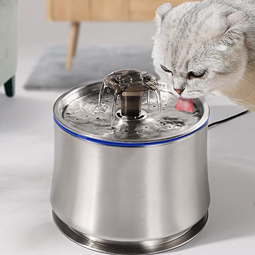 Fuente automática para agua de mascotas en acero inoxidable miniatura 3