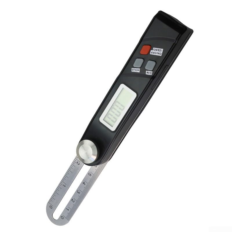 Buscador de ángulos digital 0-360° con burbuja y pantalla LCD miniatura 6