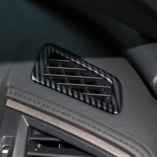 Image of Car Air A /C Vent Outlet Cover Decals for Honda Civic 2016 2017 2018 2019 2020 2021 10th Gen Accessories ABS Carbon Fiber Stickers