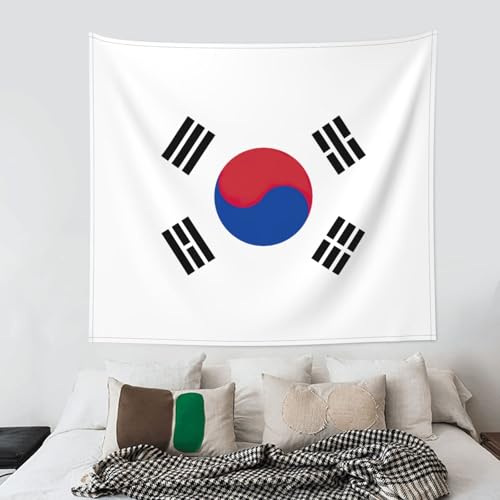 Tapiz de la bandera de la República de Corea, decoración de pared de 152 x 130 cm 4