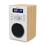  Majority Barton II Dab/Dab+ Digital y FM Radio, Alarma Dual, Snooze y Función de Reposo (Roble)