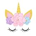 MORDUN Unicorn Party Supplies & Decorations Backdrop For Girls Birthday Party Baby Shower - DIY Unicorn Flower Backdrop