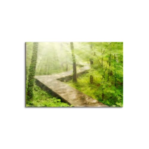 �ؘg�t���̊����i �V�z�j�� �G�ʐ^ �u�����̐V�΂̃W�O�U�O�̖ؓ��v �z���t�� �G�� �C���e���A �z�t�� ���i�� �z���� �A�[�g�t���[�� ������� �k�� ���� ���� �G ���i ���G �Ǌ|�� �A�[�g�p�l�� �� �X �� (70x100cm�i28x40in�j,A)