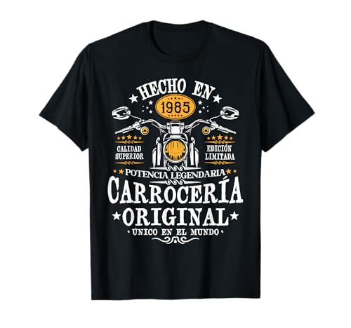 Hecho en 1985 - 40 Años Cumpleaños Moto biker hombre motero Camiseta