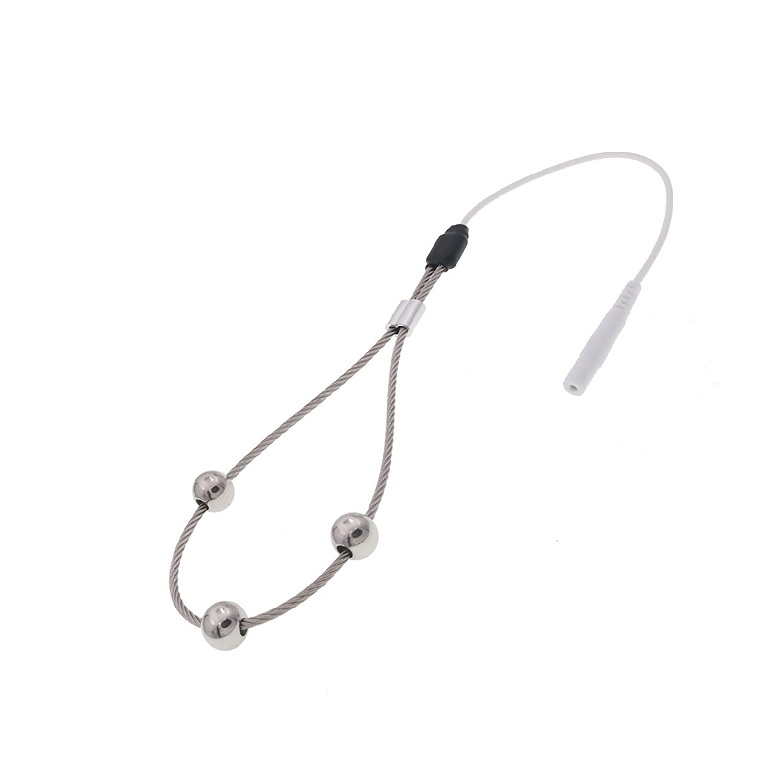 Plug Uretrale Elettrostimolante Con Anello Fallico Regolabile Dilatatore Vuoto Acciaio Inossidabile Giocattolo BDSM Uomo E Stim