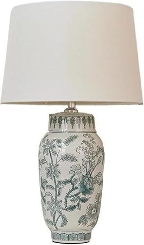 CONGRUI Desk Lamp Bedroom Bedside Creative Ceramic Table Chinese Style Study Tea Room Side Light