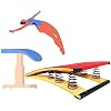 Adult Gymnastics Springboard, Heavy Duty Pro Curved Spring Board Elastic Ramp, Sport Equipment for Vaulting Training orTeens Backflip High Jump