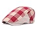 IL Caldo Adult Peaked Simple fashion color Plaid Newsboy Cap Beret Hat