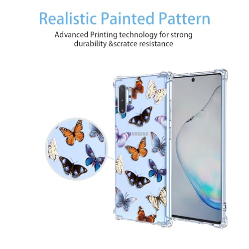Coque Samsung Note10 Plus antichoc transparente motif papillon pour éviter les rayures - 5