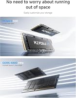 MINIS FORUM Mini PC UM760 Slim, AMD Ryzen 5 7640HS, 6 Kerne/12 Threads bis zu 5,0 GHz, 16GB DDR5 RAM 1TB PCIe4.0 SSD, HDMI/DP/USB4 Ausgänge, 2,5G LAN, WiFi 6E, BT5, AMD Radeon 760M – Ansicht 7