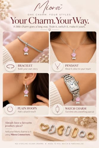 Miora | Argent sterling 925 | Perroquet | Charms/Pendentif | Cadeau pour femme | Livré avec garantie, poinçon 925 et HUID – vue 8