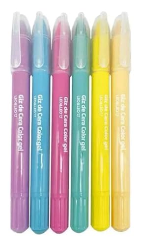 Giz Gel 6 Cores Leo&leo Aquarela
