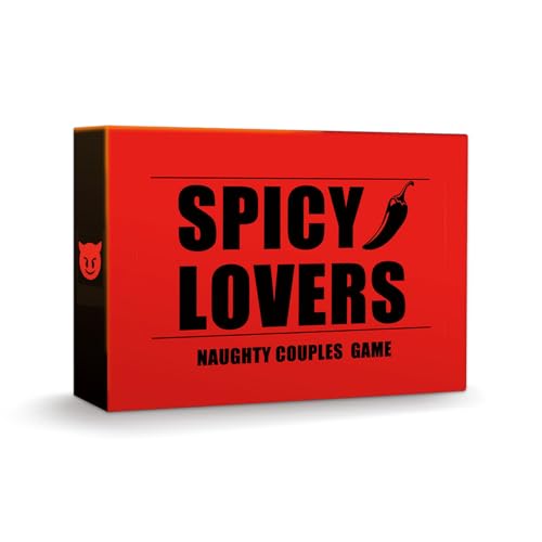 Laeroneth Couples Game for Date Night to Spice Things Up, Actually Fun Couple Drinking for Valentines Birthdays Couples Gift - Spicy Lovers