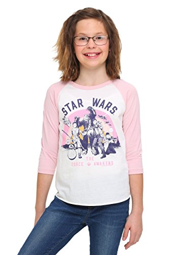 Star Wars Girls' Long Sleeve T-Shirt, Sugar/Patti, XX-Large/14/16