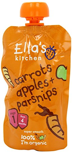 Ella's Kitchen Carrots, Apples & Parsnips Puree Stage 1 From 4 Mths 120G