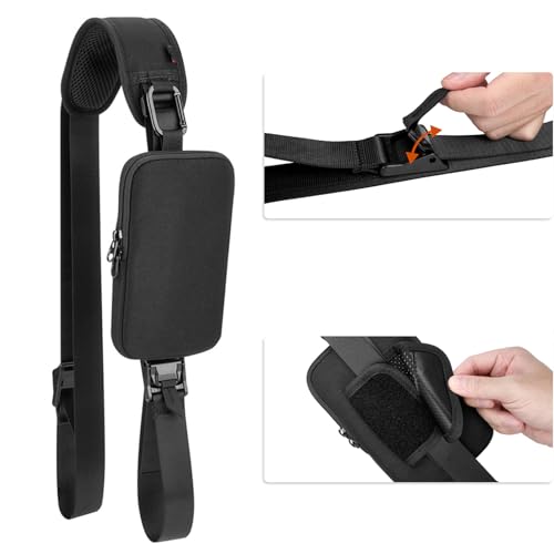 OURHZTB Sangle d'épaule rembourrée épaisse pour enceinte portable Turtlebox Original Gen 3 - Sangle de transport de voyage avec sac de rangement pour téléphone portable, câbles et accessoires – vue 5