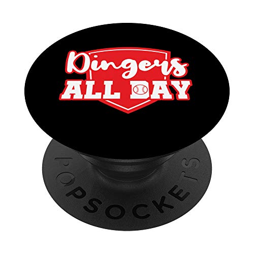 Dingers all Day Homeruns Zitat PopSockets PopGrip Cover