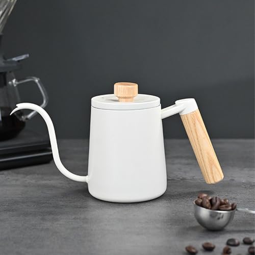 Tetera de cuello de cisne de 350 ml para evitar salpicaduras al verter café 7
