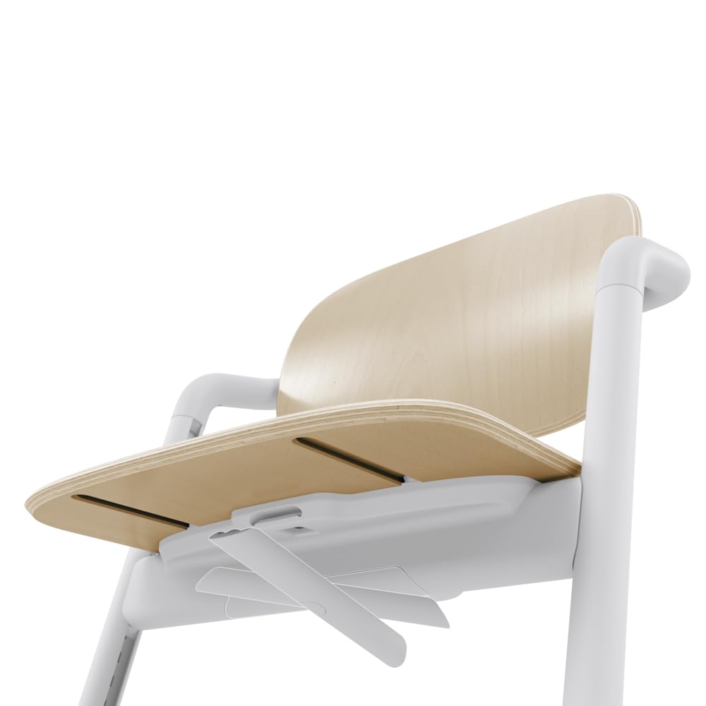 CYBEX Gold LEMO Chaise Haute ; Grandit avec l’Enfant, 3 - 99 ans ; Peut être utilisée dès la naissance grâce à des attaches séparées ; Aluminium / Plastique; Sand White
