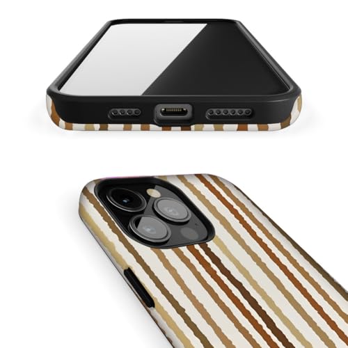 Generic Case Compatible with iPhone 16 Pro Max,Striped Colourful Phone Case for Girl Women Men Boys Boy Men,Dual-Layer Hard Shell+Silicone Cover-Shockproof Protective Case by Generic - Used condition - Image 3