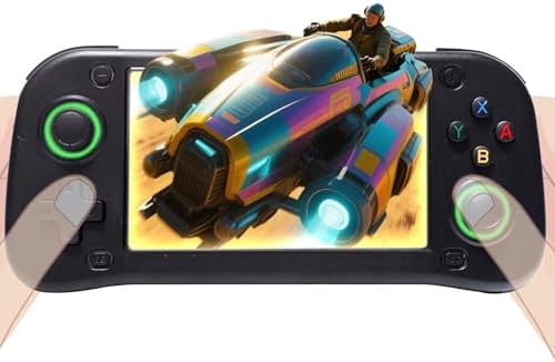 G28 Retro Handheld Game Console, 4.3" IPS Screen, 64GB Memory Card with 30000+ Games, 26 Emulators, 3500mAh Battery, OTG Support, 3D Joystick, Built-in Headphone Jack, Retro Gaming Console for Adults