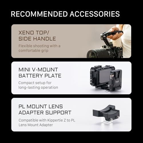 Tilta ZR Cage, Jaula Completa para cámara Compatible con Nikon ZR con roscas de 3/8"-16, 1/4"-20, Micro HDMI y Abrazadera para Cable USB-C - Negro TA-T98-FCC-B - imagen 9