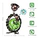 MUMTOP Turtle Garden Decor, Turtle Solar Lights Outdoor Decorative Waterproof with Crackle Glass Globe and Flower Yard Ornaments for Tabletop Outside Garden Lawn Outside Porch Home Decorations