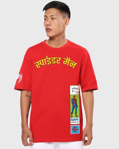 Image of Bewakoof Men's Cartoon Oversized Fit T-Shirt