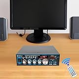 📟Benutzerfreundliches Design: Es hat die Funktion der Verbindung mit Bluetooth (Bluetooth-Verbindung Abstand: ca. 19,68ft), so dass Sie leicht Musik auf Ihrem Handy oder Tablet-Computer spielen können. Es unterstützt Stereo-Radio (FM-Frequenz: 87,5-108 MHz), so dass Sie qualitativ hochwertige Radio in Ihrem Haus und Auto hören können.