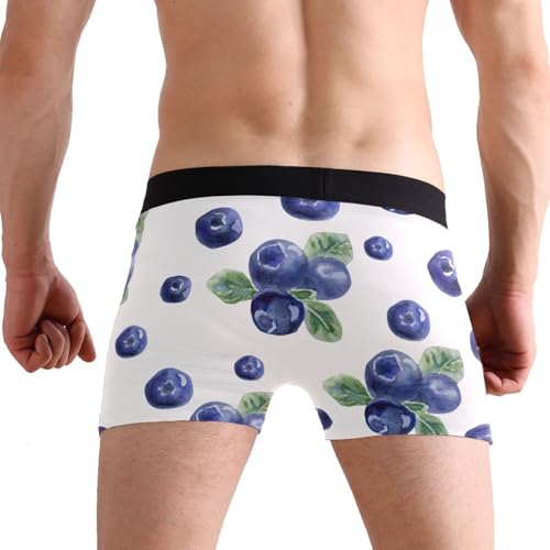 WAFICAC Boxer Blueberry sous-vêtement en Microfibre Doux et Respirant avec Ceinture Comfort Flex – vue 6