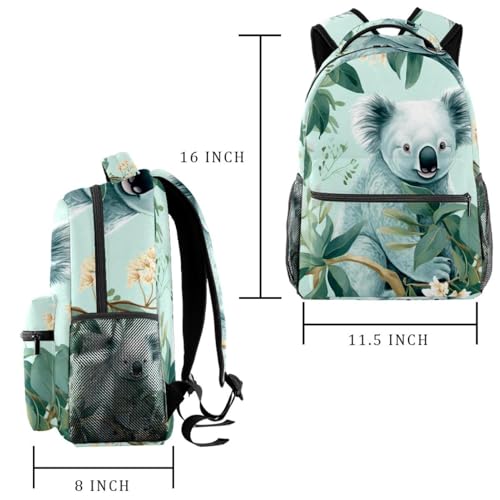 Sac à dos de voyage Koala vert multicolore taille unique ergonomique - 2